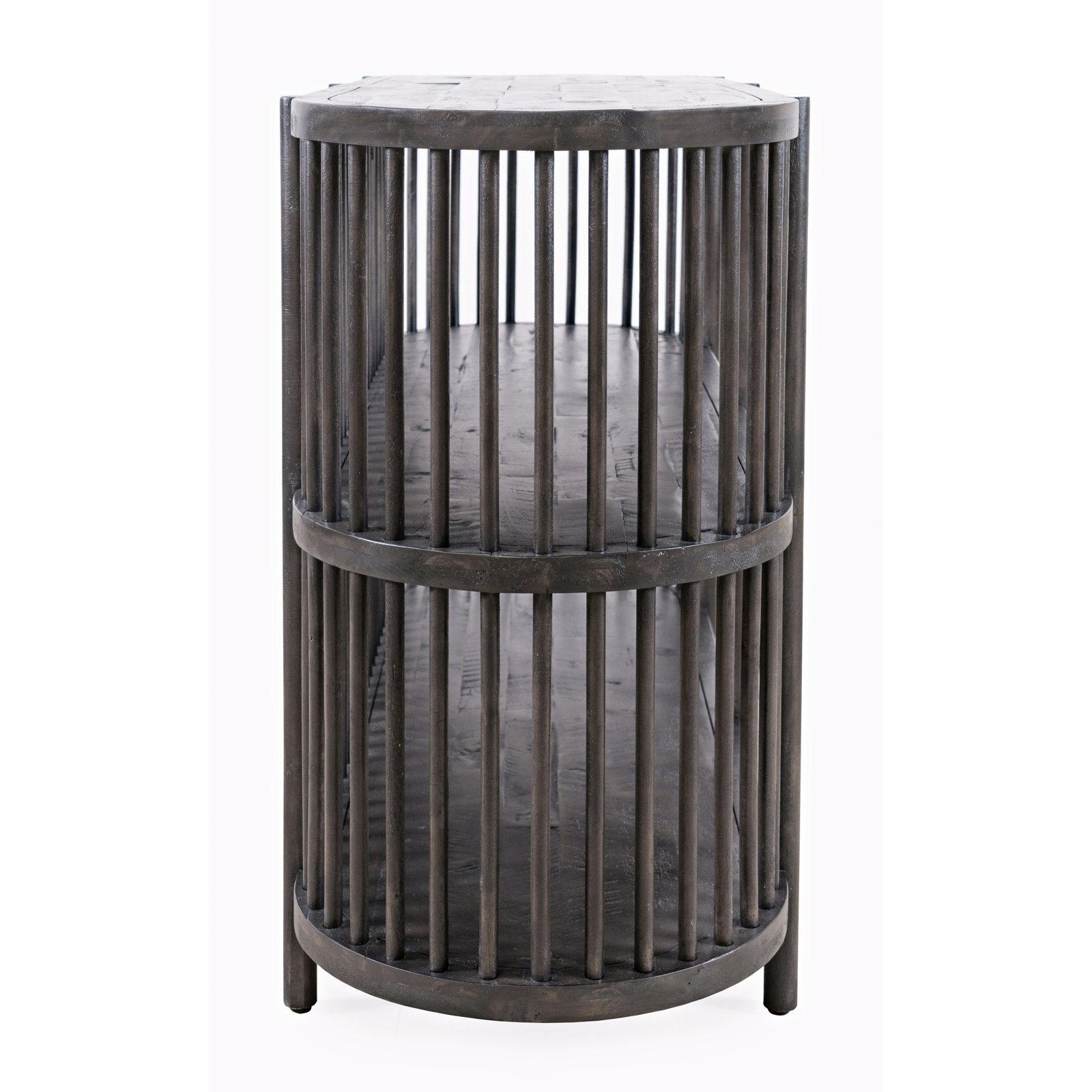 Charnock Acacia Buffet Table, 32"H x 54"W x 18"D, Black Wash