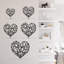 Décoration murale en métal éternelle diamant moderne abstrait-124838851-124838849