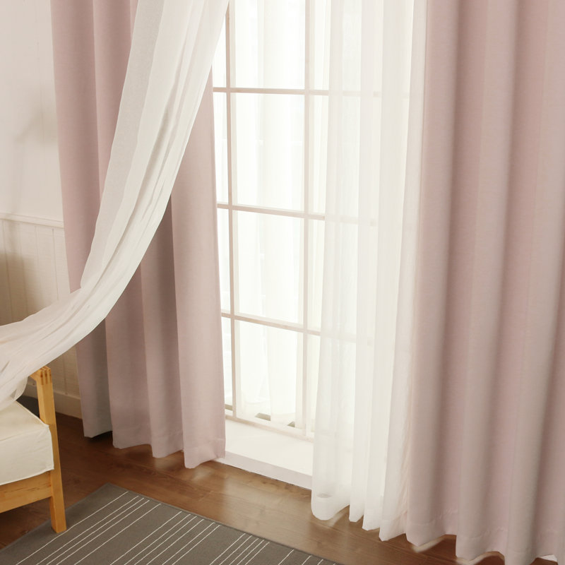 Granados Sheer Curtain, Baby Pink