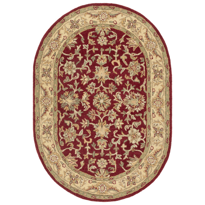 Dunbar Hand Tufted Wool Oriental Rug, Oval 4'6" X 6'6" 