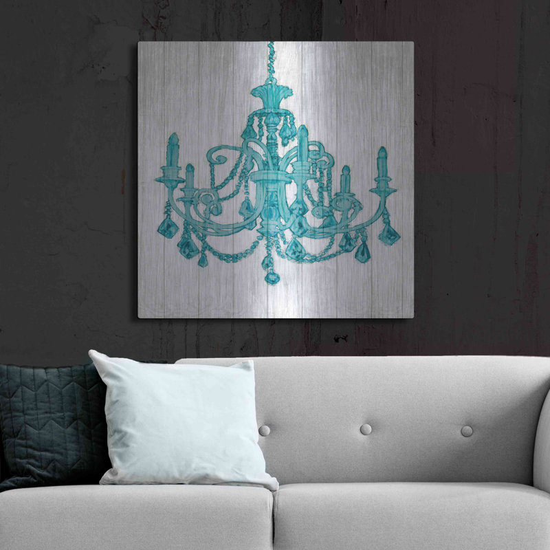 «Luxurious Lights III Turquoise» par James Wiens, H 36 po x l 36 po