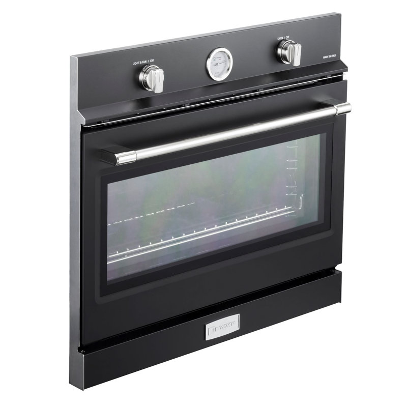 Verona 30 Inch Gas Single Wall Oven, Matte Black
