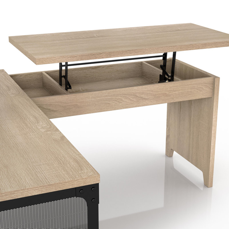 Korryn Adjustable L-Shaped Executive Desk