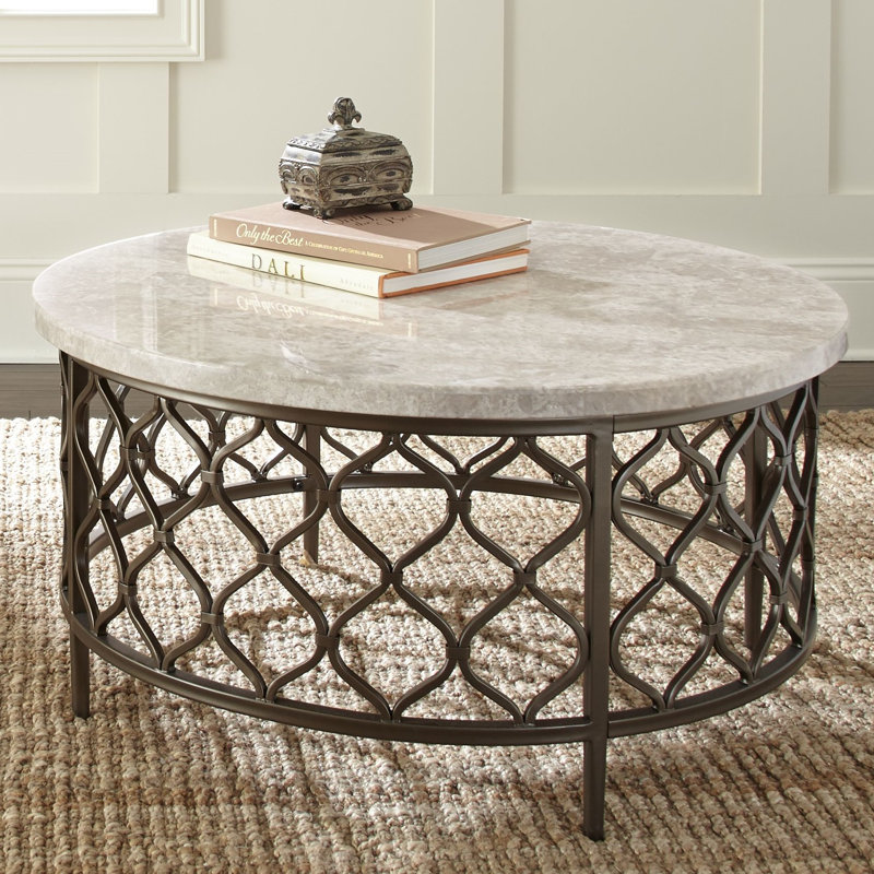 Akhilesh Marble Top Coffee Table
