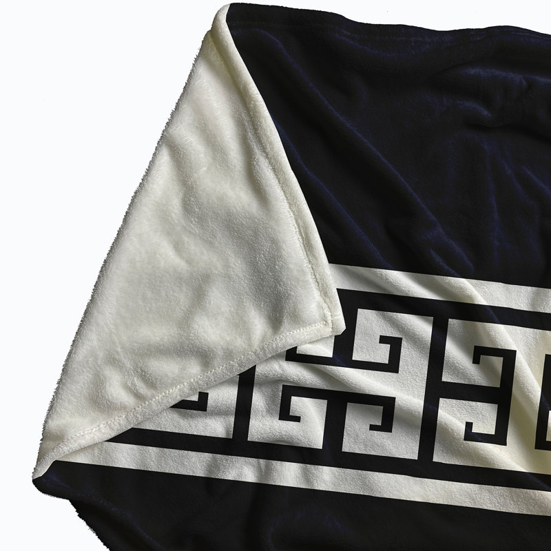 Joseph Plain Weave / Muslin Throw Blanket, Navy