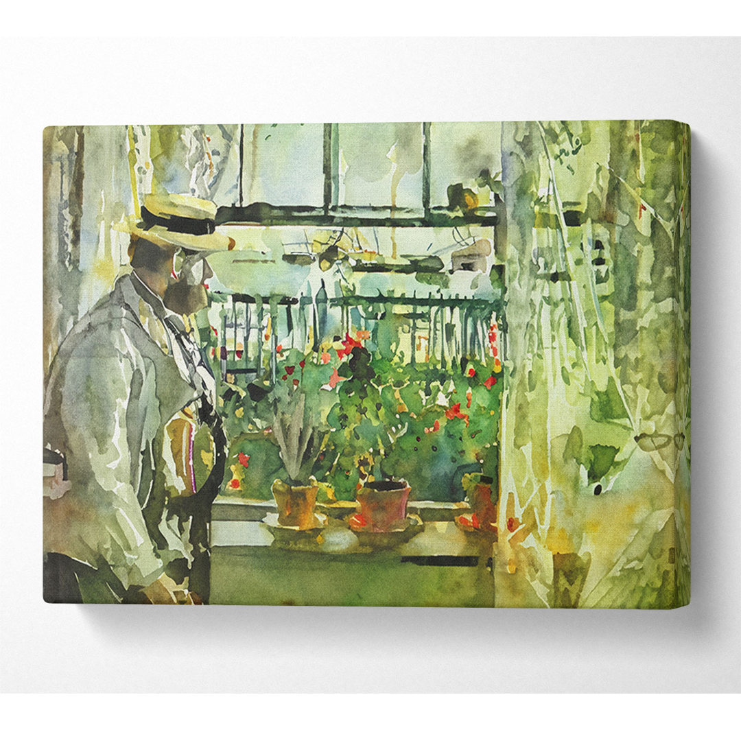 Morisot malt Manet auf der Isle Of Wight - Kunstdrucke auf Leinwand - Wrapped Canvas