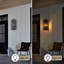 Applique murale d'extérieur arquée avec verre transparent-650829625