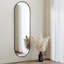 Lottie Oval Metal Framed Wall Mounted Full Length Mirror-1460358058-1420447733