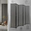 240 cm W x 180 cm H 6 - Panel Iron Folding Room Divider