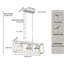 3 - Light Kitchen Island Rectangle Chandelier-773384124