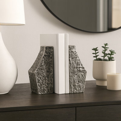 Serre-livres et vase à fleurs Modern Modern Textured Decorative