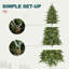 Arbre de Noël épinette vert pré-éclairé-430516407