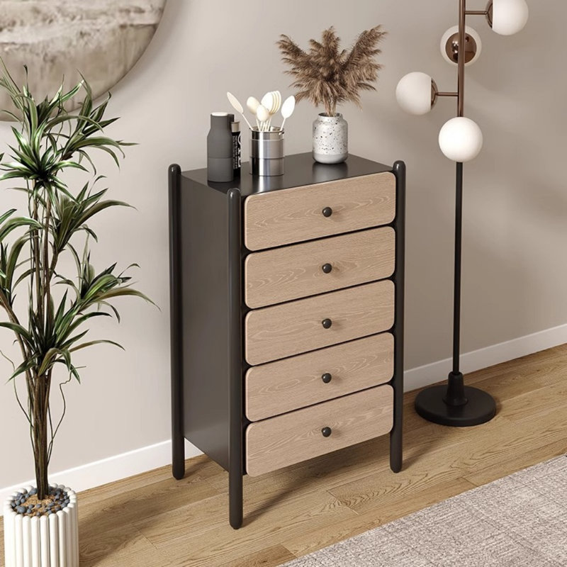 Commode naturelle française, Noir / brun