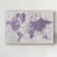 «Old World Map Purple Gray» par Wild Apple Portfolio - impression sur toile-720927509