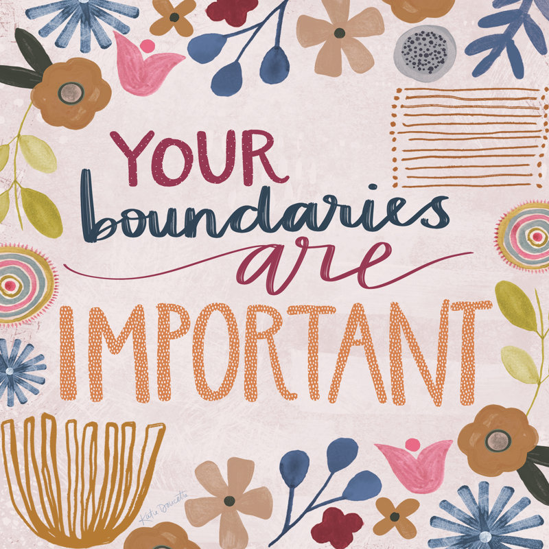 Vos limites sont importantes par Katie Doucette, H 12 po x l 12 po