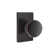 Privacy Laurent Knob with Modern Rectangular Rose
