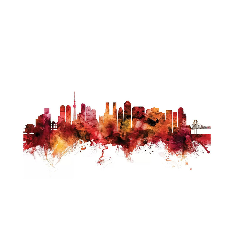 Tokyo, Japan Skyline by Michael Tompsett - Wrapped Canvas Gallery-Wrapped Canvas Giclée, 66.04 cm H x 45.72 cm W x 1.91 cm D