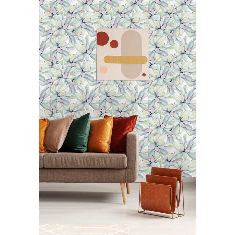 Rouleau de papier peint Succulents, L 16,67 po x l 25 po