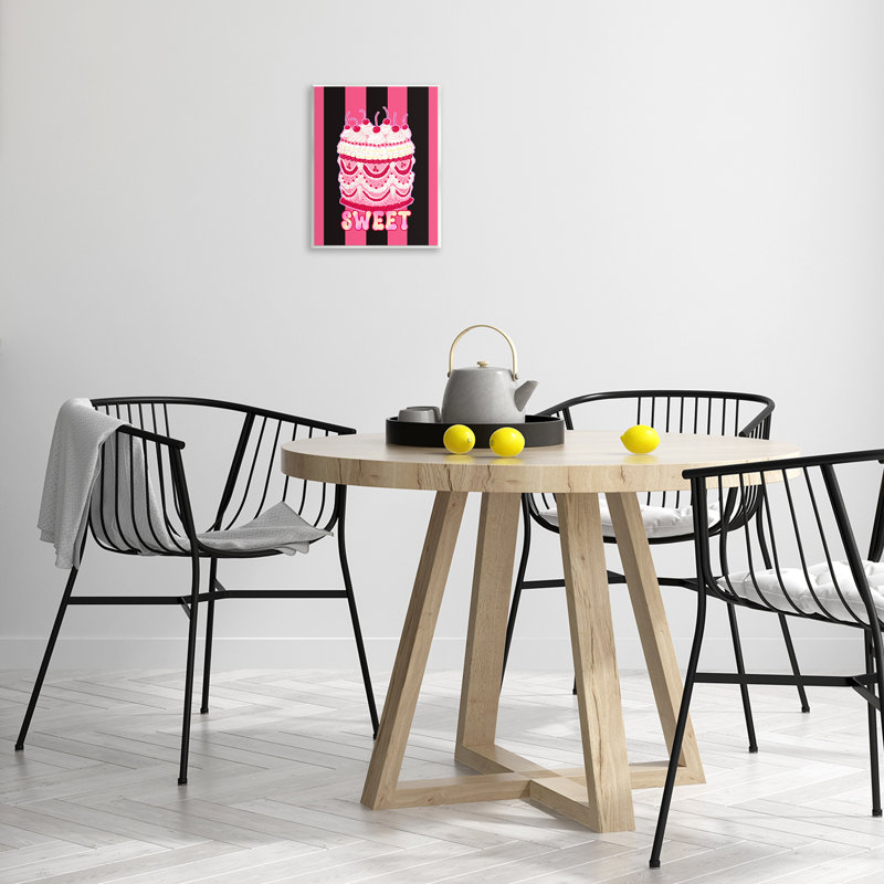 Art mural, "Sweet Cake" avec rayures par Ziwei Li