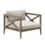 Ensemble de meubles d'extérieur en bois de teck 3 pièces avec fauteuil et table d'appoint Northlake-123103137-123103143