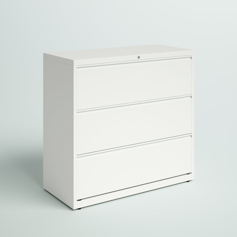 Classeur latéral à 3 tiroirs Harietta, Blanc