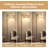 Rattan Floor Lamps For Living Room, Boho Standing Lamps With Rattan& Linen Double Shades, Arc Lamps Floor Standing With 9W Bulb, Foot Switch, Bohemian Floor Lamps For Bedroom, Office-Drum
