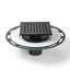 6 po X 6 po Drain de douche carré en acier inoxydable avec bride de collage en PVC