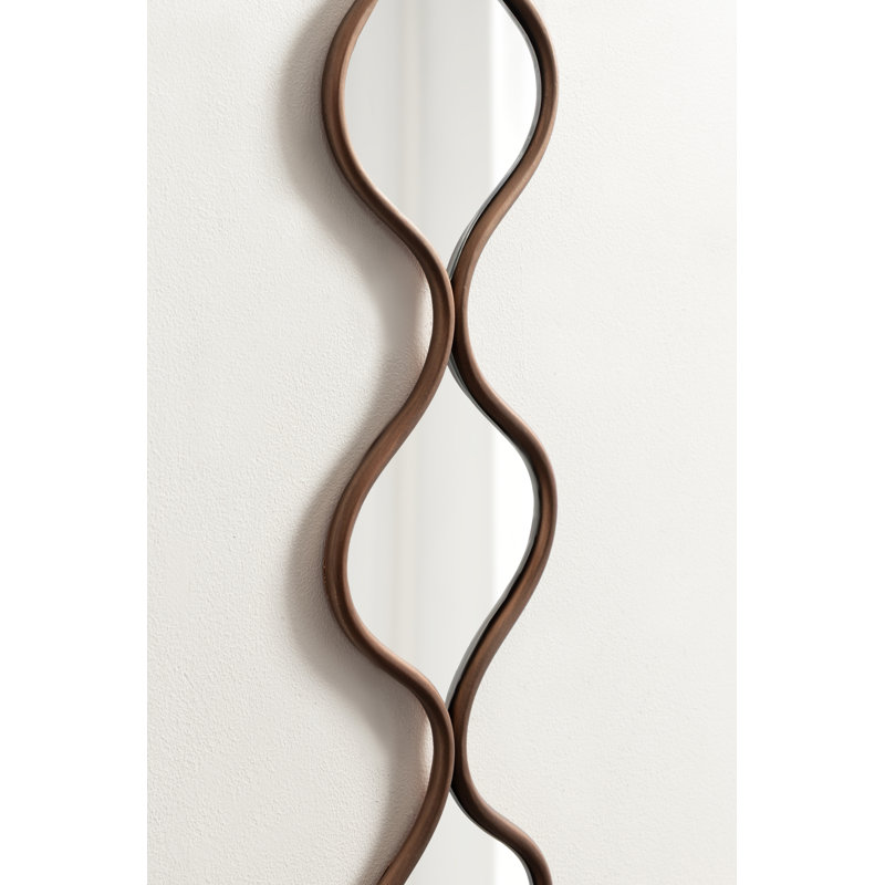 Loxi Narrow Teardrop Panel Mirror, Bronze