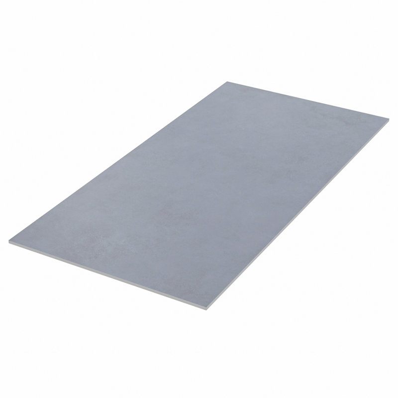  Foundry Concrete 12" x 24" Porcelain Wall and Floor Tile, Denim 