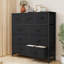Commode en tissu à 9 tiroirs avec plateau en bois et commode l 39,37 po Charvi-265494739