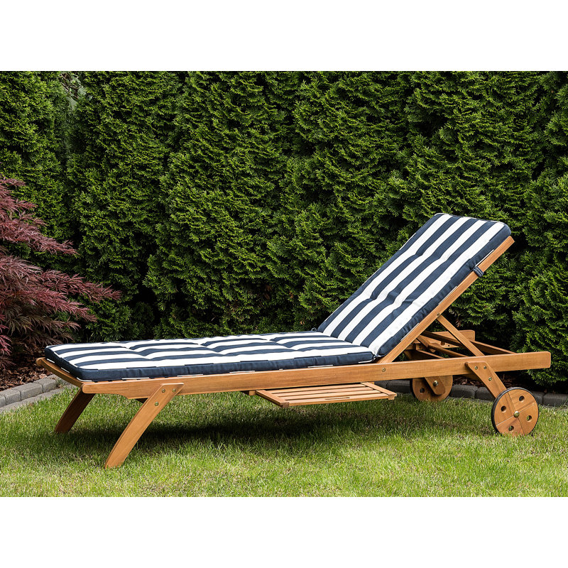 Cesana Garden Seat/Back Cushion, Navy Blue/White