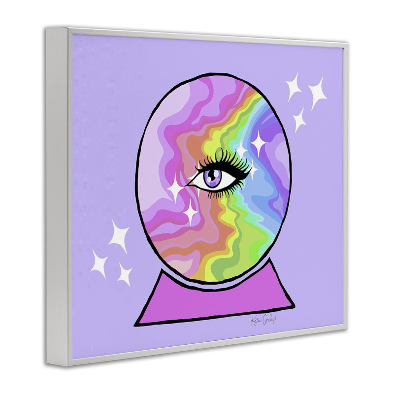 Giclée mystique à œil de boule de cristal, design par Katie Conley, H 24 po x l 30 po