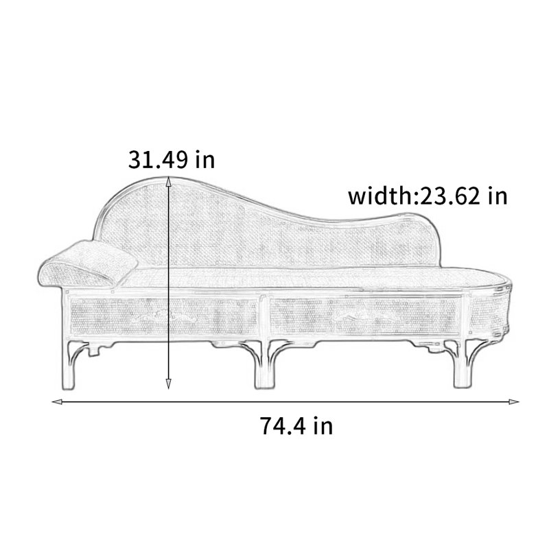 Chaise en bois massif tissé, Orienté à gauche (vu de face), Marron foncé