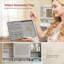 100cm Wide Dressing Table with LED Mirror, 9 Drawers 