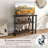 Patented 360° Free Rotating Sofa Side Table with Storage Shelves and Casters