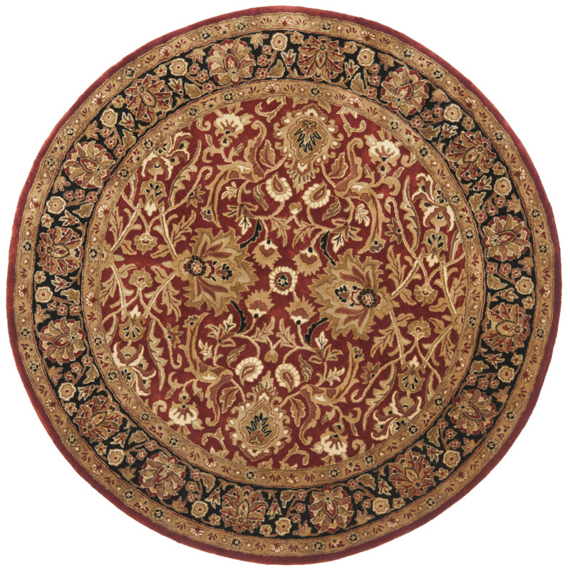 Evie New Zealand Wool Oriental Rug, Round 6'