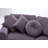 136" Wide Velvet Symmetrical Modular Corner Sectional-81914225