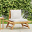 Chaise d'extérieur en bois - Couleur avec entretien - Coussins de siège pour les espaces - Noyau en mousse-1427856049