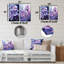 Mystical Allure - Ensemble de 3 impressions violettes sur métal-51852459