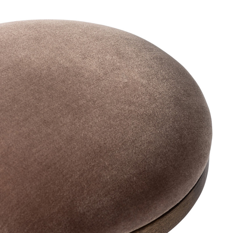 BEA Upholstered Accent Stool, Monte Mushroom