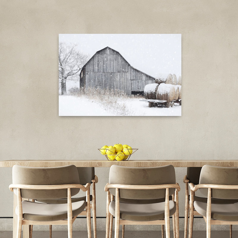 L'art d'hiver, paysage contemporain abstrait, H 36 po x l 24 po