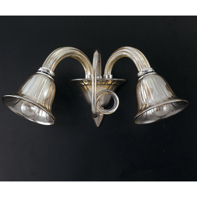 Glass Armed Sconce