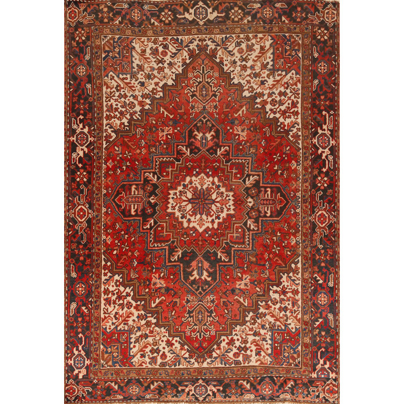 Tapis à motif géométrique traditionnel 6 x 9