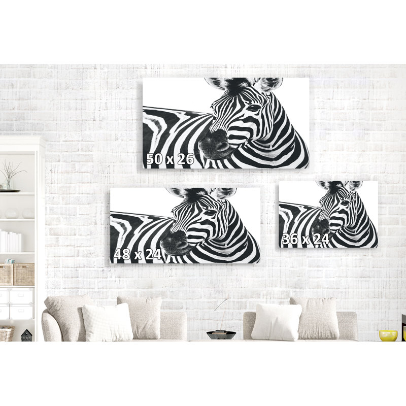 " Zebra ", 26" H x 50" W x 1.5" D