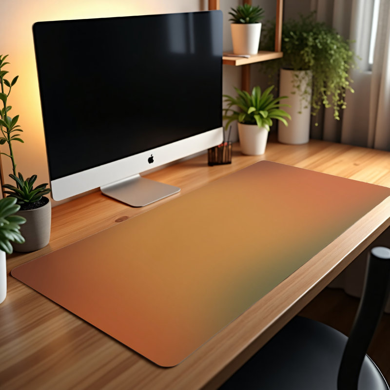 Polyester Desk Pad, 14.4x12.1
