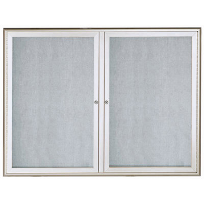 AARCO No Vinyl Metal Bulletin Board