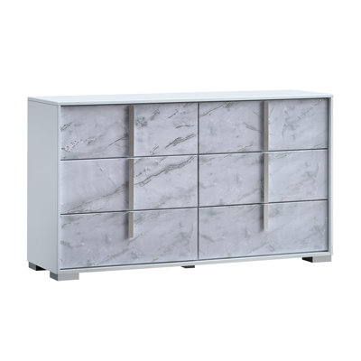Commode blanche 55,5 po Lunigiana