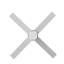 Ross - Ventilateur de plafond à DEL 4 pales 52 po - Finition blanche - Type de commande murale-556786441-556786447-556786451