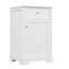 Meuble-lavabo de 20 po avec lavabo, armoire de salle de bain avec porte à fermeture douce, support de rangement et tablette réglable