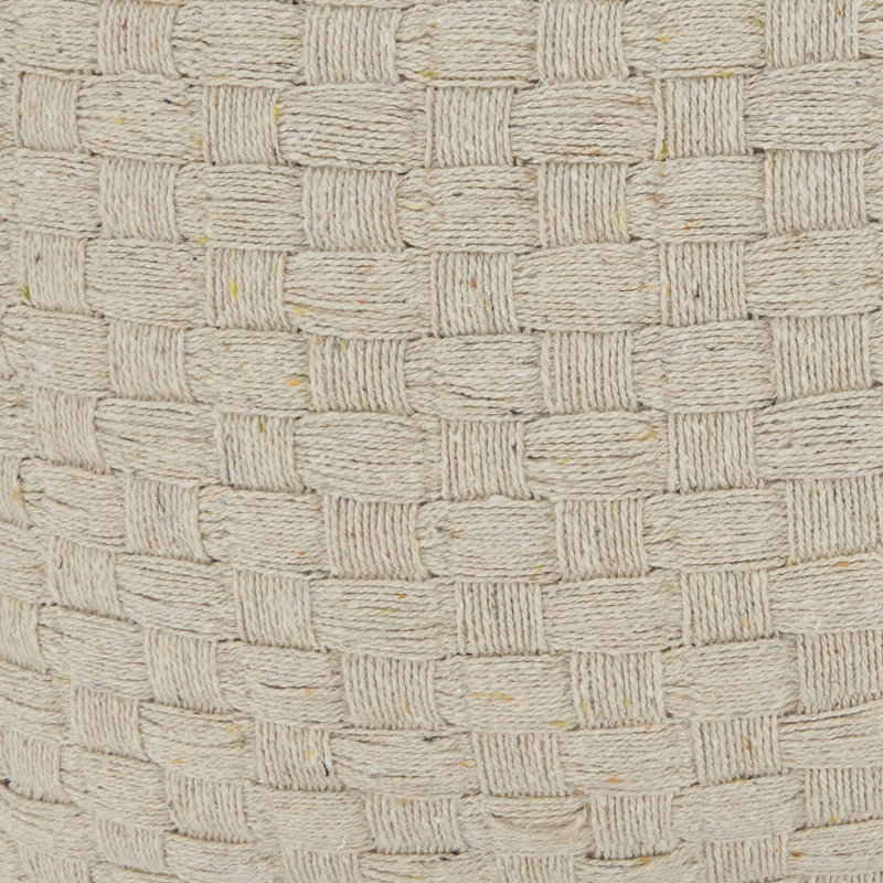 Textured Waffle Weave Pillow Cover, No Insert, Ivory